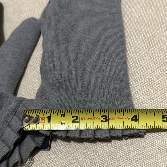 NWT GH Bass & Co. Wool Gloves-Heather Gray-Ruffle Detail - Picture 13 of 15